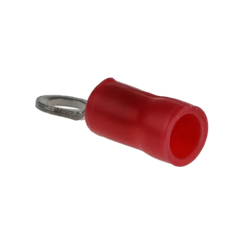 RS PRO Plasti-Grip Insulated Crimp Ring Terminal M3.5 Stud Size 22–16 AWG Red 34142