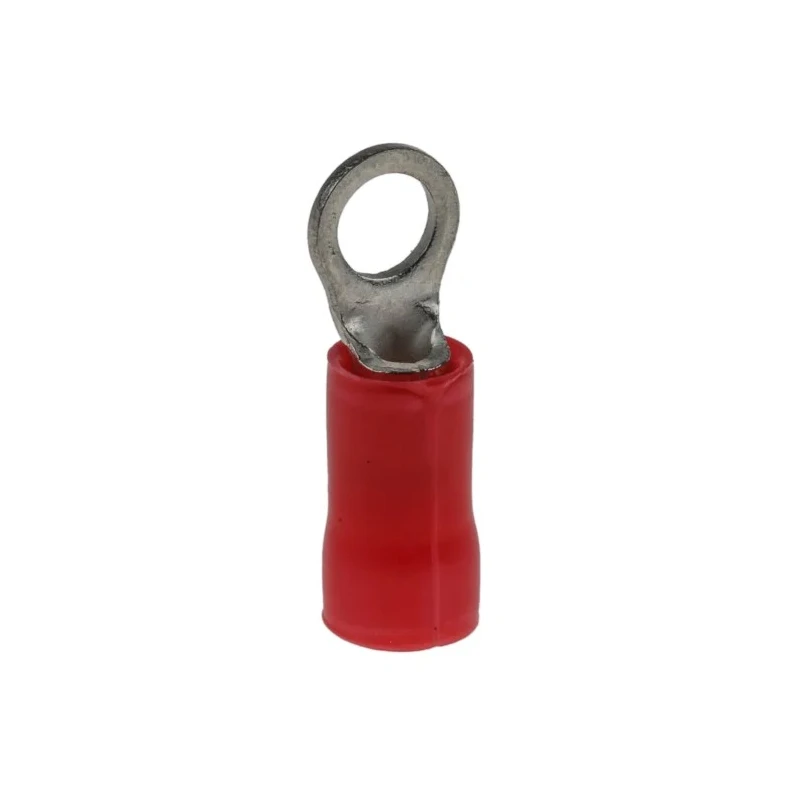 RS PRO Plasti-Grip Insulated Crimp Ring Terminal M3.5 Stud Size 22–16 AWG Red 34142