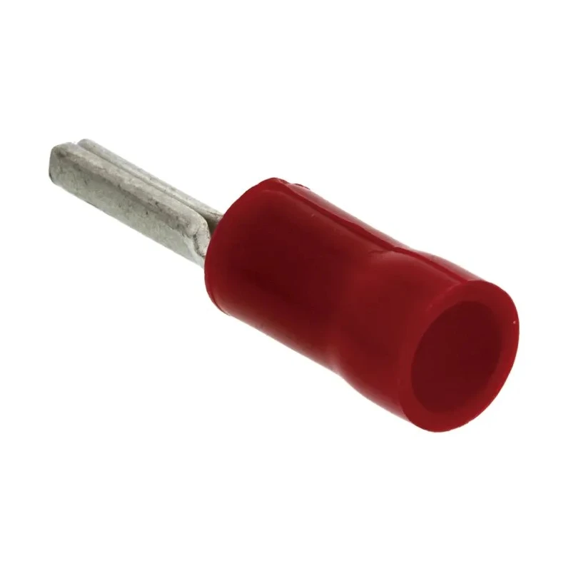 TE Connectivity PLASTI-GRIP Insulated Tin Crimp Pin Connector, 22–16 AWG, Nylon, 1.8 mm Pin Diameter, 6.8 mm Pin 165143