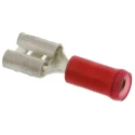 RS PRO PIDG FASTON 250 Red Insulated Female Spade Connector, Crimp, 6.35 x 0.81 mm Tab Size, 22–18 AWG 42599-2