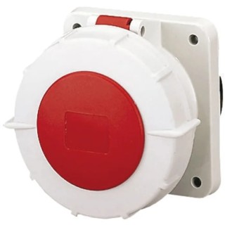 MENNEKES Industrial Power Connector 125A 400V Panel Mount IP67 Red TorsionSpringCONTACT 