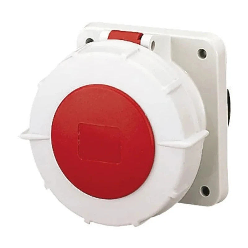 MENNEKES Industrial Power Connector 125A 400V Panel Mount IP67 Red TorsionSpringCONTACT 