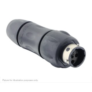 Souriau Sunbank by Eaton Circular Connector 4 Contacts, In-Line, Socket, Male, IP68/IP69K, 16A 150V, Straight, UTGX1JC124P