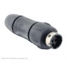 Souriau Sunbank by Eaton Circular Connector 4 Contacts, In-Line, Socket, Male, IP68/IP69K, 16A 150V, Straight, UTGX1JC124P