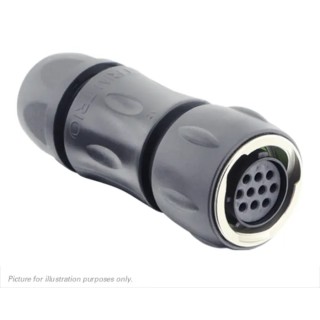 Souriau Sunbank by Eaton Circular Connector 10 Contacts, Cable Mount, Plug, Female, IP68/IP69K, Bayonet, Gold UTGX6JC1210S