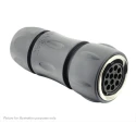 Souriau Sunbank by Eaton 12-Contact Circular Connector, Cable Mount, Plug, Female, IP68/IP69K, 10A, 63V UTGX6JC1412S
