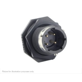 Souriau Sunbank by Eaton Circular Connector 4 Contacts, Panel Mount, Plug, Male, IP68, IP69K, 16A, 150V UTGX712E4P