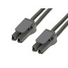 Molex Wire to Board Cable 2 Way Female Super Sabre, Nylon Jacket, 600 mm, 600V 216010-1023