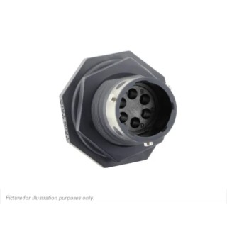 Souriau Sunbank by Eaton Circular Connector 6 Contacts Panel Mount Plug Male IP68 IP69K UTGX7106P