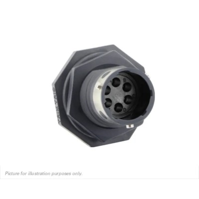 Souriau Sunbank by Eaton Circular Connector 6 Contacts Panel Mount Plug Male IP68 IP69K UTGX7106P