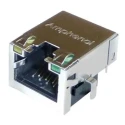 Amphenol Communications Solutions Shielded RJ45 Cat5e PCB Connector Female Right Angle 1 Port 8 Way RJE72