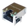 Amphenol Communications Solutions Shielded RJ45 Cat5e PCB Connector Female Right Angle 1 Port 8 Way RJE72