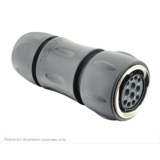 Souriau Sunbank by Eaton Circular Connector 12 Contacts Plug Female IP68 IP69K Cable Mount Bayonet 4A 50V UTGX6JC14E12S