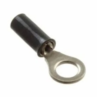 TE Connectivity STRATO-THERM Insulated Ring Terminal, M4 Stud Size, 20 AWG Wire, Grey 1577623-1