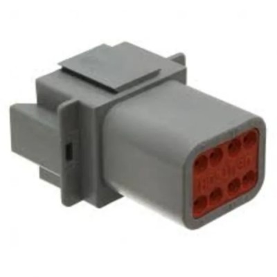 TE Connectivity DEUTSCH DT Housing Male Grey Cable, 8 Way Wire & Cable Termination DT04-08PA-C015