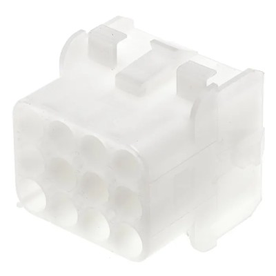 TE Connectivity Universal MATE-N-LOK Female Connector Housing, 6.35 mm Pitch, 12 Way, 3 Row Straight 1-480709
