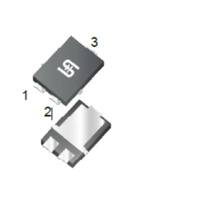 Taiwan Semiconductor Schottky Diode 45V 10A, 3-Pin SMPC4, PCB Mount TSUP10M45SH