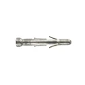 TE Connectivity Universal MATE-N-LOK Series Male Crimp Terminal, Brass, Tin Plated, 24–18 AWG, 19A, 926896-1
