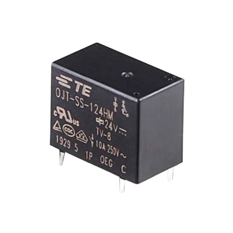 TE Connectivity OJT Series PCB Non-Latching Relay, 24V DC Coil, 10A SPST, Compact Silver Tin Oxide Contacts 2071509-1