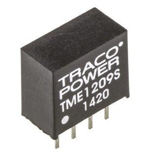 TRACOPOWER DC/DC Converter 1 W, 9V DC/110 mA Output, 10.8–13.2V DC Input, Through Hole, -40°C to 85°C, TME 1209S