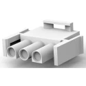 TE Connectivity Universal MATE-N-LOK Male Connector Housing, 3 Way, Straight, Panel Mount, Nylon, 6.35 mm Pitch 1-480700-0