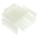 TE Connectivity Universal MATE-N-LOK Male Connector Housing, 3 Way, Straight, Panel Mount, Nylon, 6.35 mm Pitch 1-480700-0