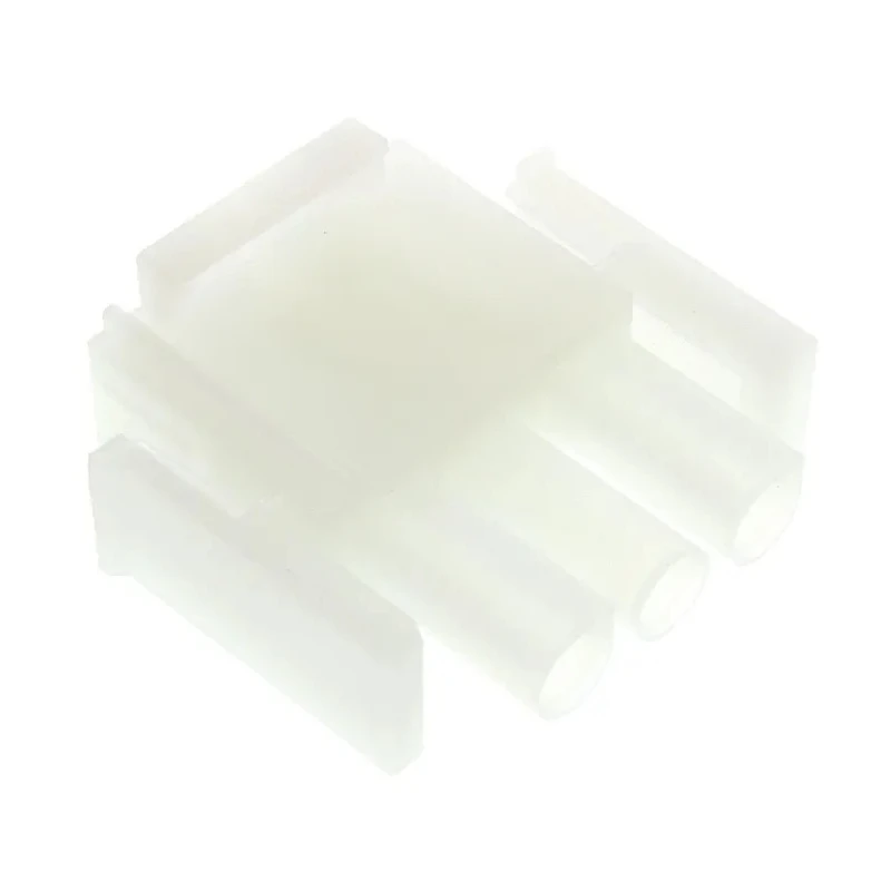 TE Connectivity Universal MATE-N-LOK Male Connector Housing, 3 Way, Straight, Panel Mount, Nylon, 6.35 mm Pitch 1-480700-0