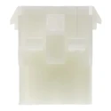 TE Connectivity Universal MATE-N-LOK Female Connector Housing, 6.35 mm Pitch, 3 Way, 1 Row, Panel Mount, Nylon 1-480701