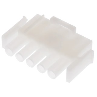 TE Connectivity Universal MATE-N-LOK Male Connector Housing, 6.35 mm Pitch, 5 Way, 1 Row Straight 1-480763