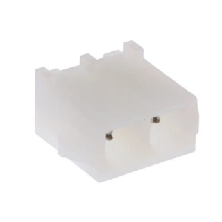 TE Connectivity Universal MATE-N-LOK Series PCB Header, 2 Contacts, Straight, Through Hole, 6.35 mm Pitch, Nylon 350428-1