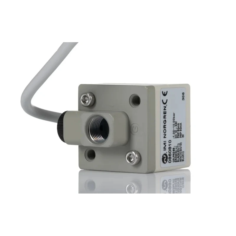 Norgren Pressure Switch Pneumatic Digital LED Display, Compressed Air, Polycarbonate Body, IP65, 0860810000000000