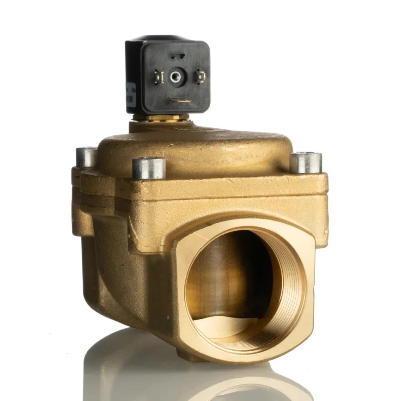 Buschjost Solenoid Valve Brass 2 Port NC 24V DC G1-1/2, 40mm Orifice, 10 Bar, ATEX, 8240600.9101.02400