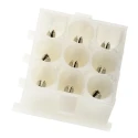 TE Connectivity Universal MATE-N-LOK Series Straight Through Hole PCB Header, 9 Contacts, 6.35 mm Pitch, 3 Row 350432-1