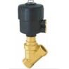 Buschjost Angle Seat Pneumatic Actuated Valve 10 Bar, 1 Inch Female, Spring Return, Dezincification Brass 8450400.0000.00000