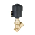 Buschjost Angle Seat Pneumatic Actuated Valve 10 Bar, 1 Inch Female, Spring Return, Dezincification Brass 8450400.0000.00000