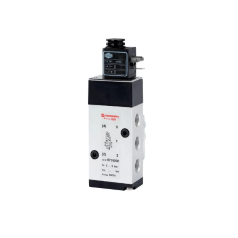 Norgren 5/2 Solenoid/Spring Spool Valve, G 97300 Series, 1/4 in Port, 230V AC/24V DC, Anodised Aluminium 9730000000000000
