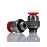 Norgren Pneufit C Series Male Pneumatic Fitting, Push-In Tube 6mm, G 1/8 Male, Plastic, Nickel Finish, C02250618