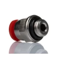Norgren Pneufit C Series Male Pneumatic Fitting, Push-In Tube 6mm, G 1/8 Male, Plastic, Nickel Finish, C02250618