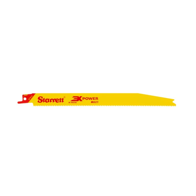 Starrett Bi-Metal Reciprocating Saw Blade, 10 TPI, 228mm Length, 19mm Width, 1.3mm Thickness, 5 Pieces BT910-5