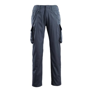 Mascot Workwear Ingolstadt Unisex Trousers Navy, Polyester Cotton, Leg Length 82cm, Waist 39 in, Size 48 16179-230-010 82C54