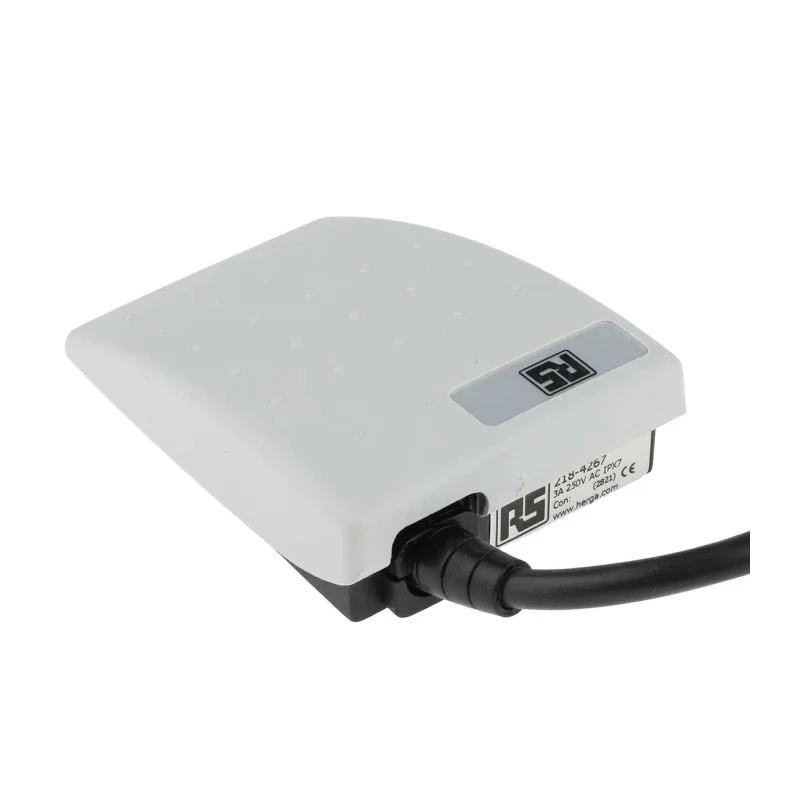 RS PRO General Purpose Momentary Foot Switch, SPCO, Thermoplastic, 3A 250V AC, Grey 218-4267