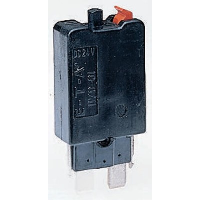 ETA Thermal Circuit Breaker, 8A, 1-Pole, Base Mount, 240V AC, 48V DC, 1170-21-8A