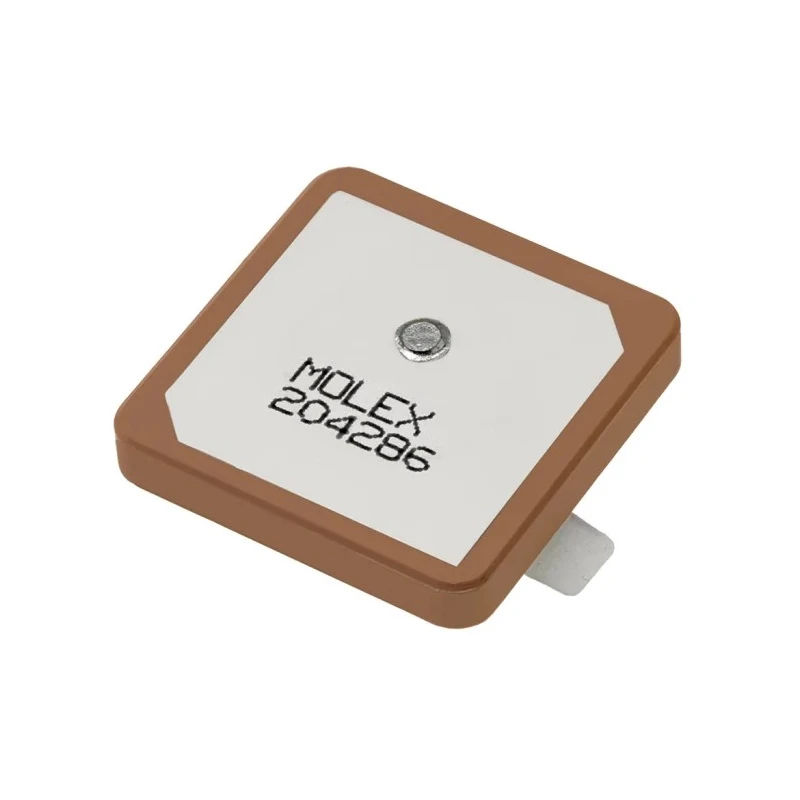 Molex Square Omni-Directional GPS Antenna, Surface Mount, 1556–1607MHz, 5.6dBi Gain, 204286-0001