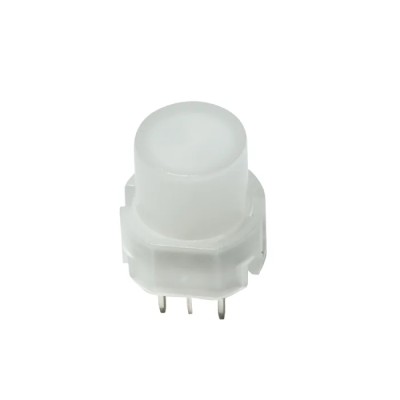 C & K D6 Series Illuminated Push Button Switch, Momentary, Through Hole, 11.4 mm Cutout, SPST, Amber LED, IP40 D6RLAMF1 LFS