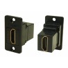 RS PRO Type A 1 Way Straight Female HDMI Connector Panel Mount, Gold Plated Contacts 218-8298