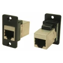 RS PRO FT Series Panel Mount RJ45 Connector Female Cat6 Shielded Rectangular 1 Port 8 Way RJ45