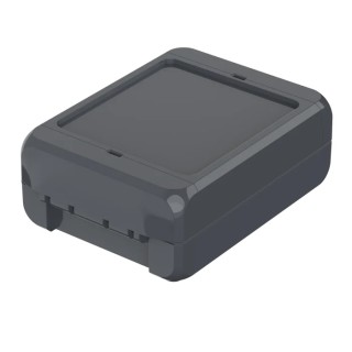 Bopla Bocube Series Flanged Polycarbonate General Purpose Enclosure, Graphite Grey, Grey Lid 96012144 B 100804 PC-V0-7024