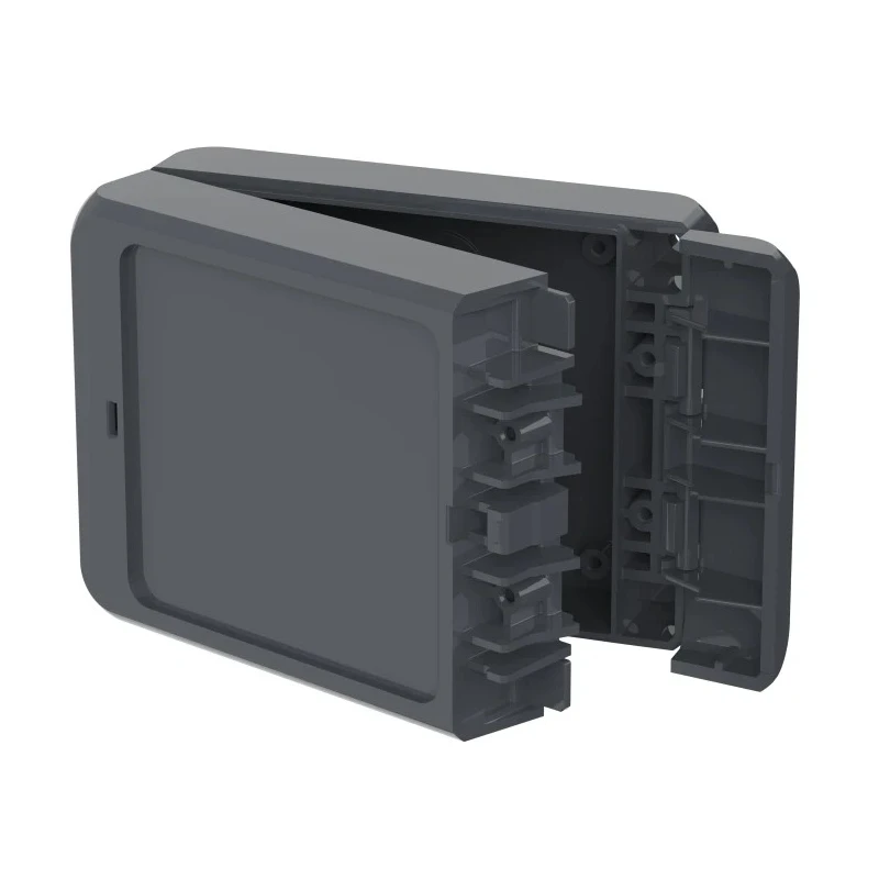 Bopla Bocube Series Flanged Polycarbonate General Purpose Enclosure, Graphite Grey, Grey Lid 96012144 B 100804 PC-V0-7024