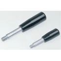 Elesa Lever Arm, M10 Male Thread, 14 mm Insert Length, Steel Shaft, Duroplast Handle, 203 mm, Black 3604