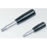 Elesa Lever Arm, M10 Male Thread, 14 mm Insert Length, Steel Shaft, Duroplast Handle, 203 mm, Black 3604